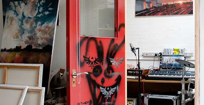 The Music Hackspace at the start of my residency The Music Hackspace at the start of my residency